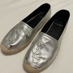 YSL Metallic Espadrilles SZ 39.5